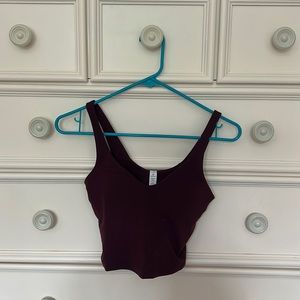 Burgundy align tank
